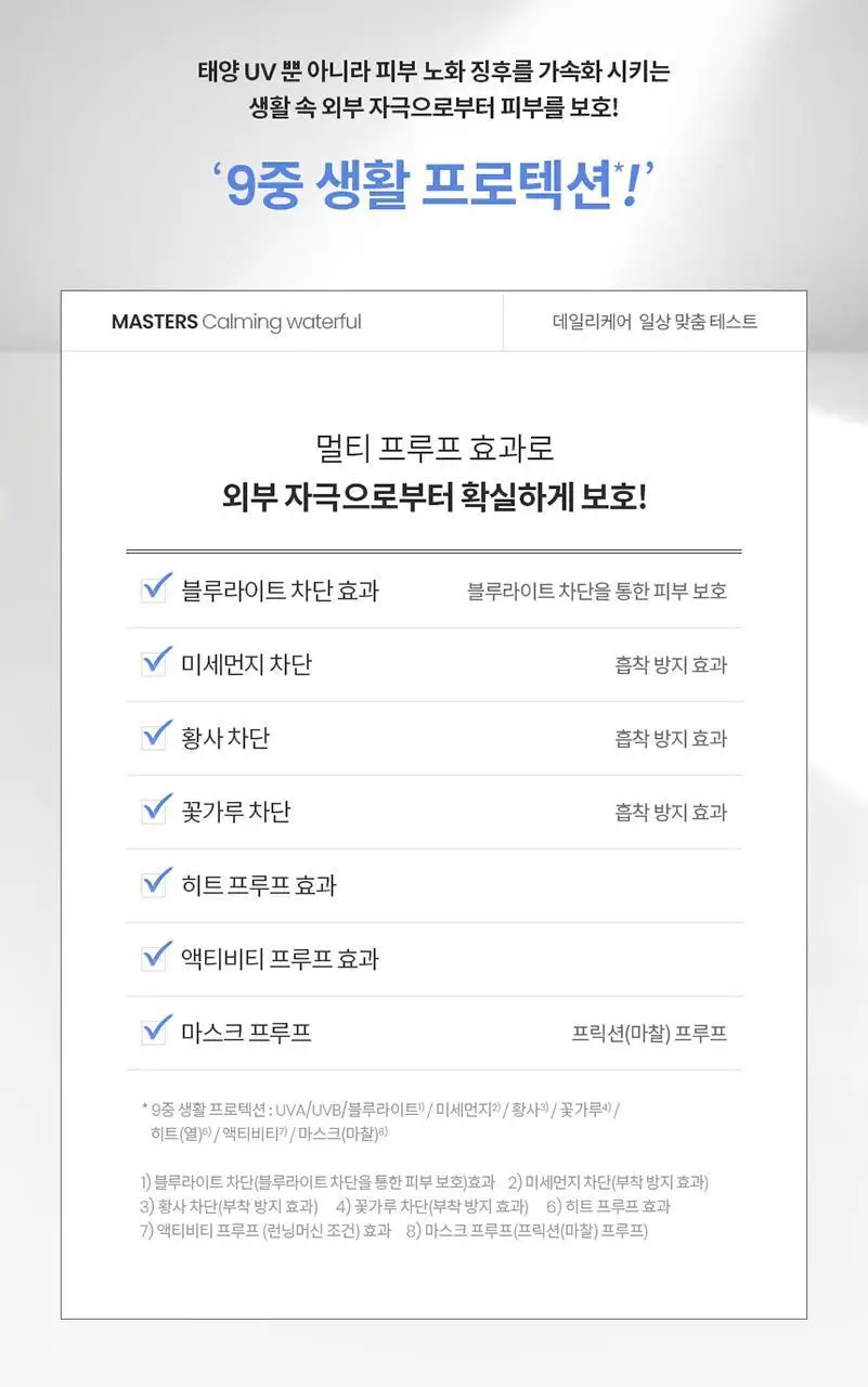 [수분] AHC 마스터즈 멜라프로텍트 워터풀 선크림 40ml 상세페이지 6